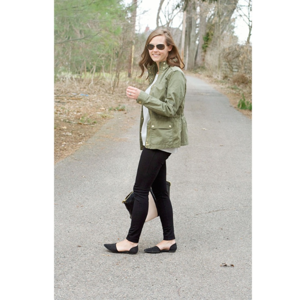 J. Crew Pixie Pants Black Skinny Zip Closure 4R